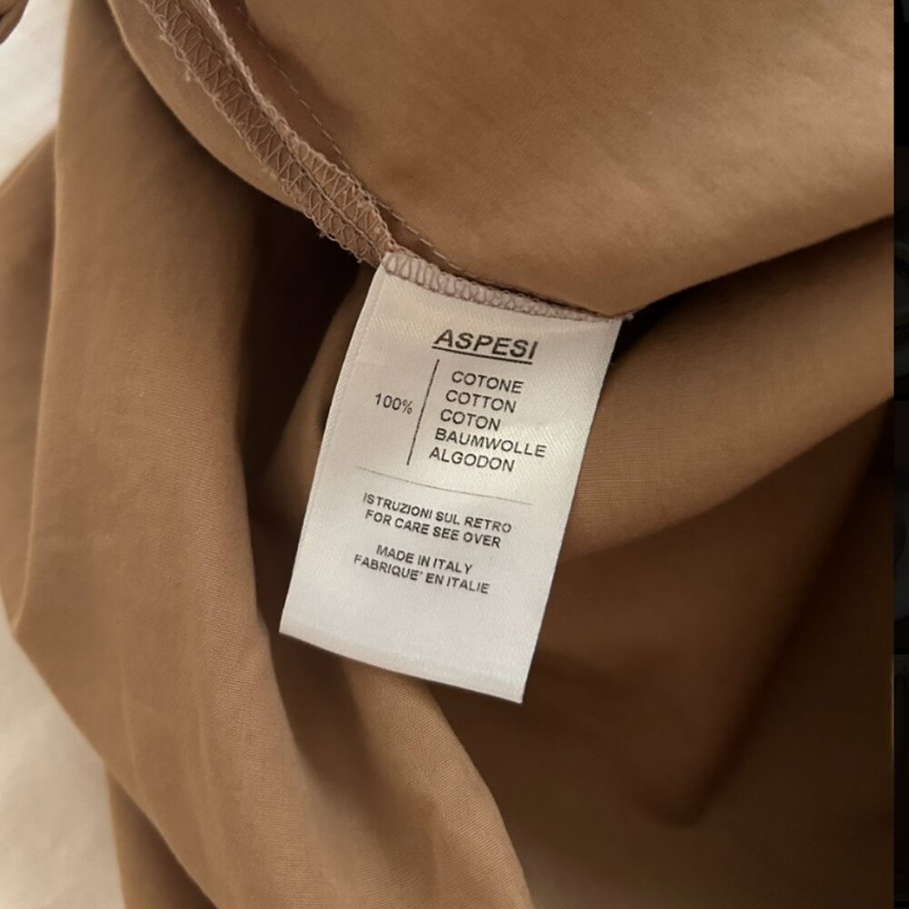 ASPESI Cotton Poplin Pant - Picture 5 of 6